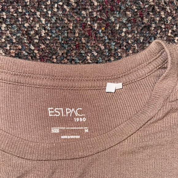 PACSUN light brown women’s cropped t-shirt - Picture 2 of 3